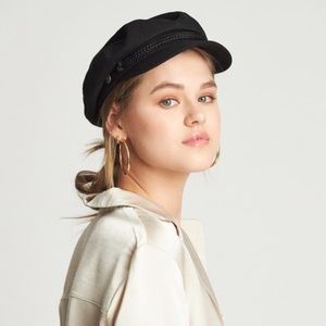 Brixton Fiddler Fisherman Cap in Black